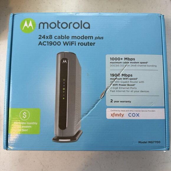 Motorola Wireless Modem MG 7700 Approved For Xfinity Cox - VGC - Picture 1 of 8